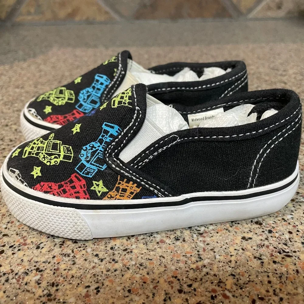 Kidgets Canvas Slip On robot loafers 6